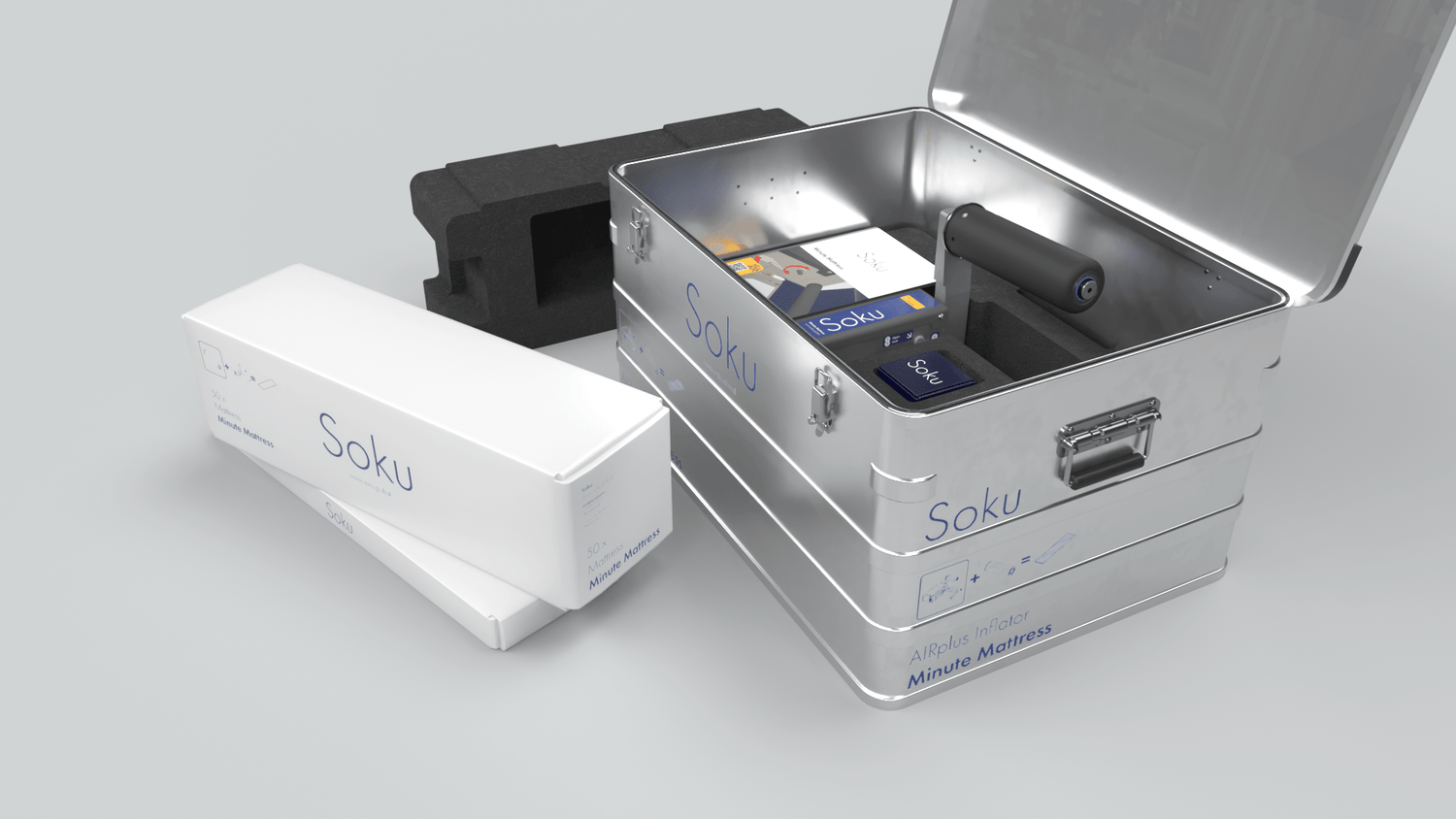 Soku Starter Kit with an AIRplus Inflator and a box