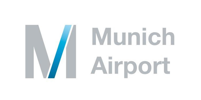 The logo of the Munich Airport